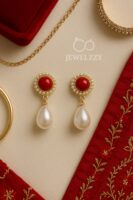 Ruby Pearl Drop earrings