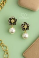 Olive Orchid Regal Drop Earring