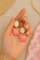 Rose Pop Blush Drop Earrings