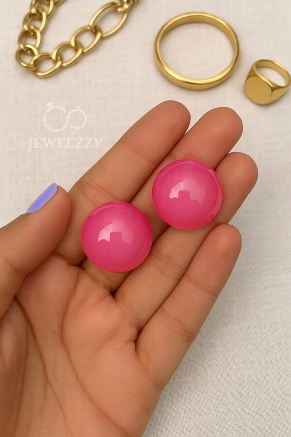 Bubble Pink Candy Earstuds