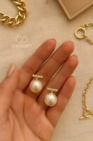 Glimmer Dot Pearl Studs